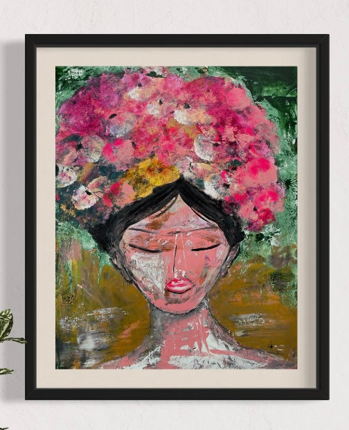 P Giclèeprint - Fleur